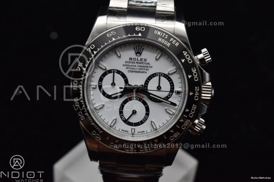 Factory In Dial 126500 SBF White FreshLook Rolex Steel 904L VS 1054 SL4801 1:1 Daytona Movement 0825